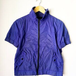 Vintage MNG Purple Short-Sleeve Sports Jacket XS – Mesh Lined